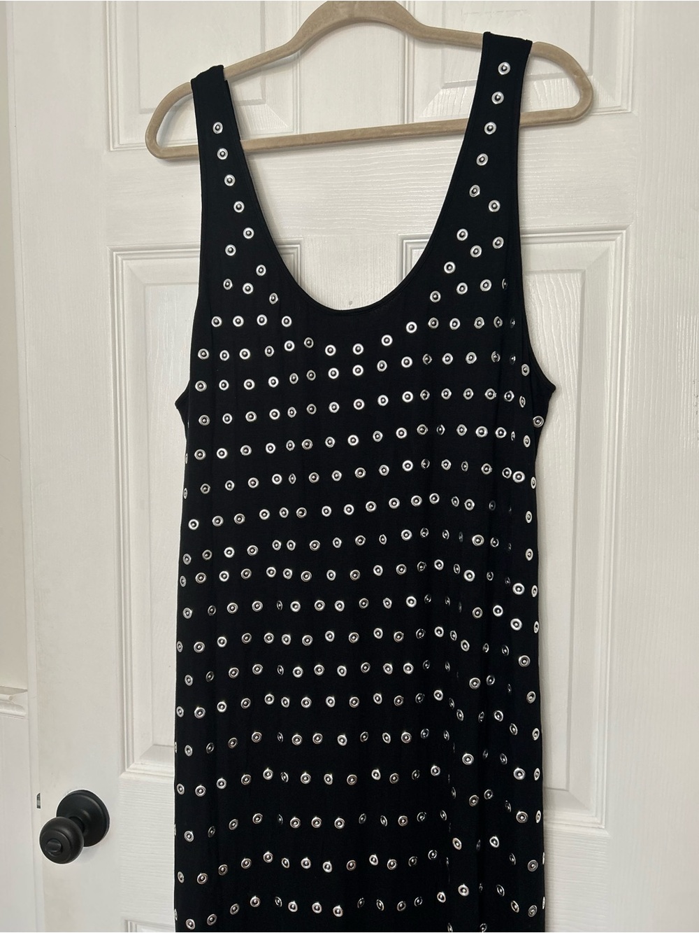 Anthropologie Sleeveless Metallic Knit Slim Midi Dress - Picture 13 of 16